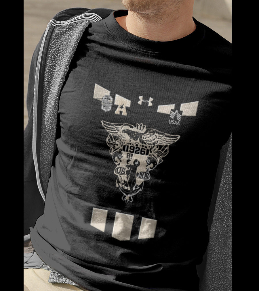 Under Armour Navy Football 1926 Crest Design NCAA T-Shirt