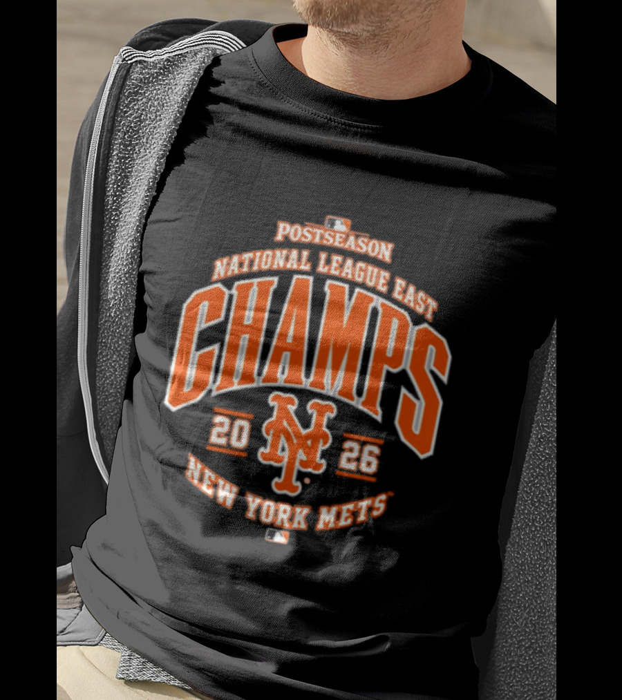 New York Mets 2026 National League East Champs Postseason T-Shirt
