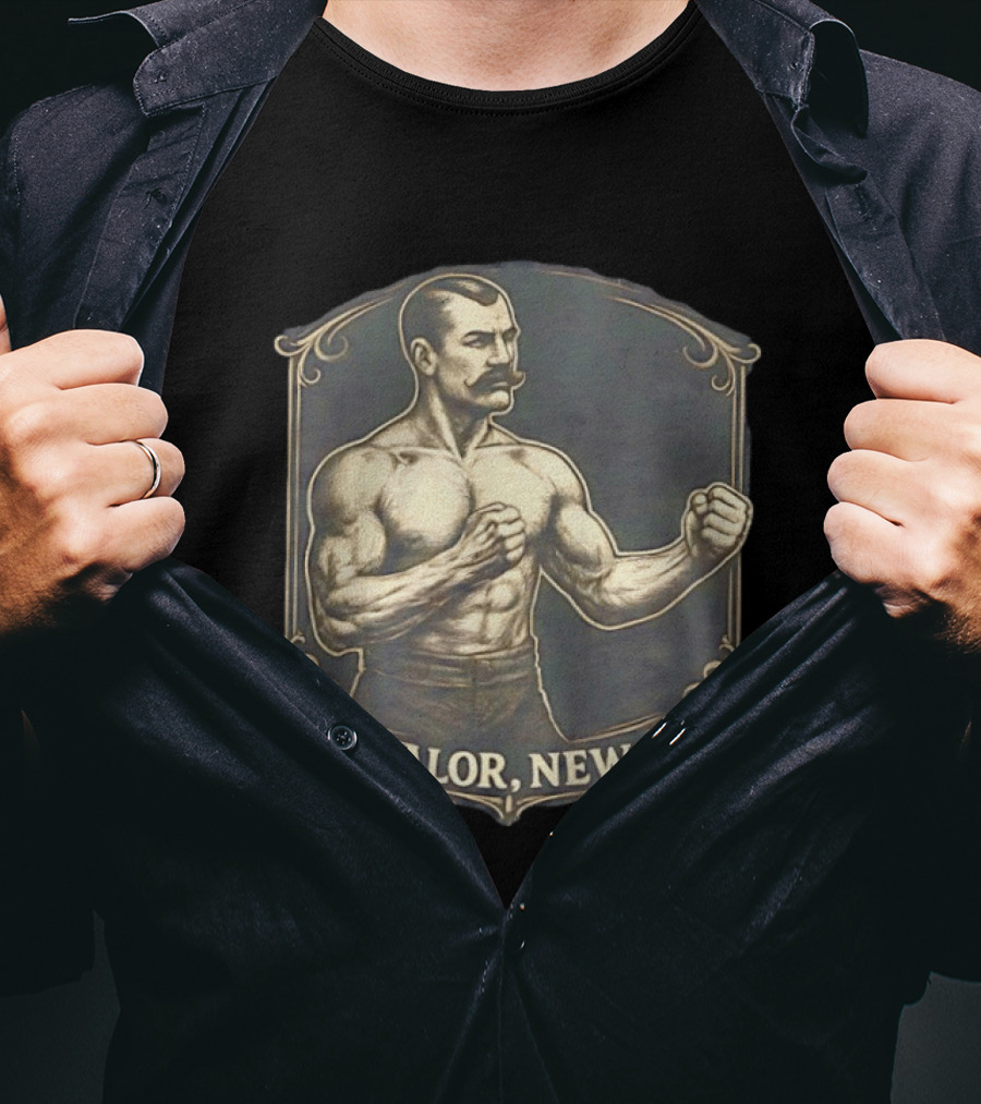 Old Valor New War Mustachioed Boxer T-Shirt