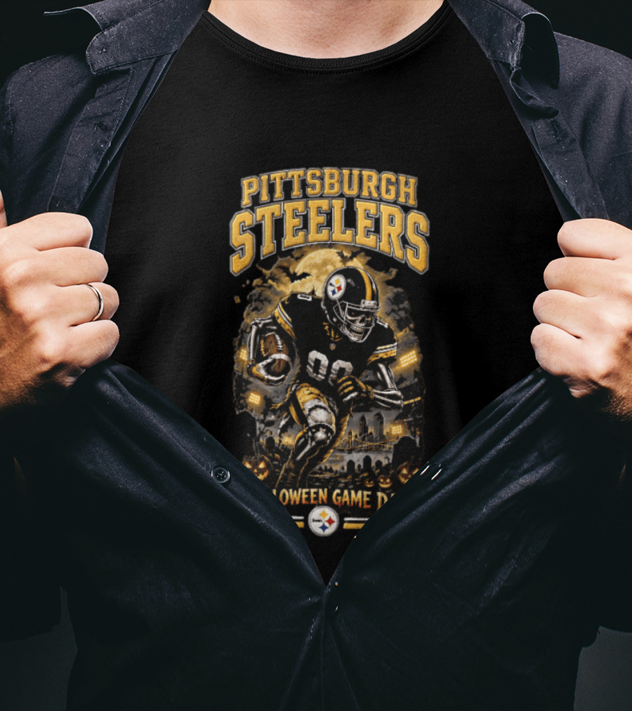 Pittsburgh Steelers Halloween Game Day Football Night Fearless Celebration T-Shirt