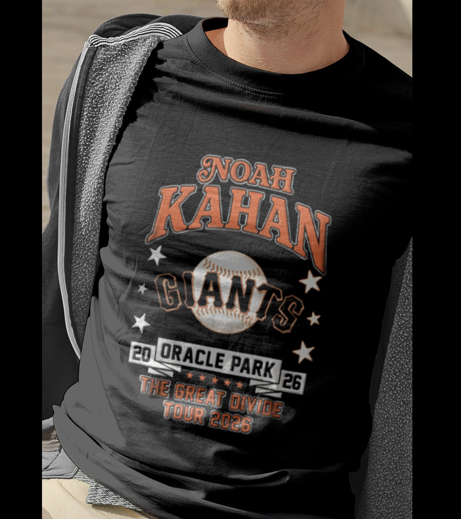 Noah Kahan Giants Oracle Park The Great Divide Tour 2026 T-Shirt