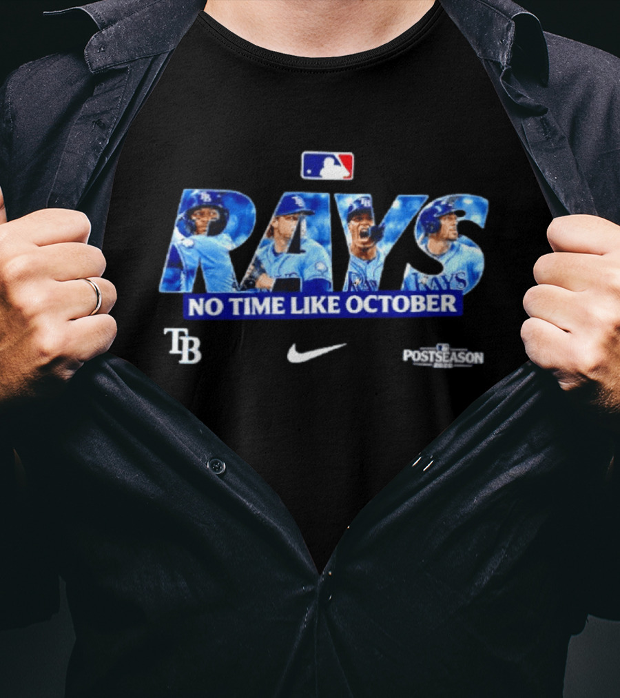 Tampa Bay Rays No Time Like October 2026 Postseason Collection MLB Nike T-Shirt