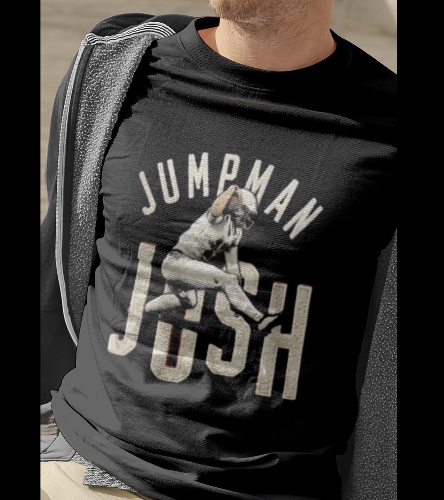 Jumpman Josh Allen Football Player Action Over Defender T-Shirt
