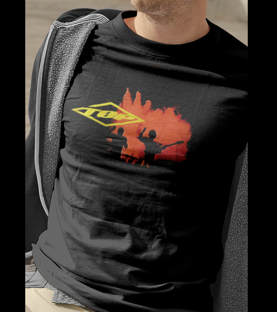 Twenty One Pilots Top Logo Red Splash T-Shirt