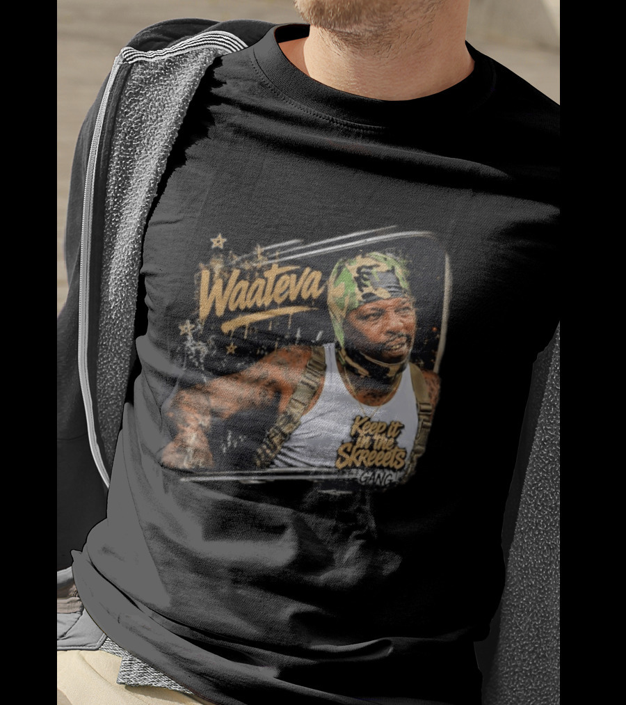 Waateva Keep It In The Skreeets Gang Camouflage Bandana T-Shirt
