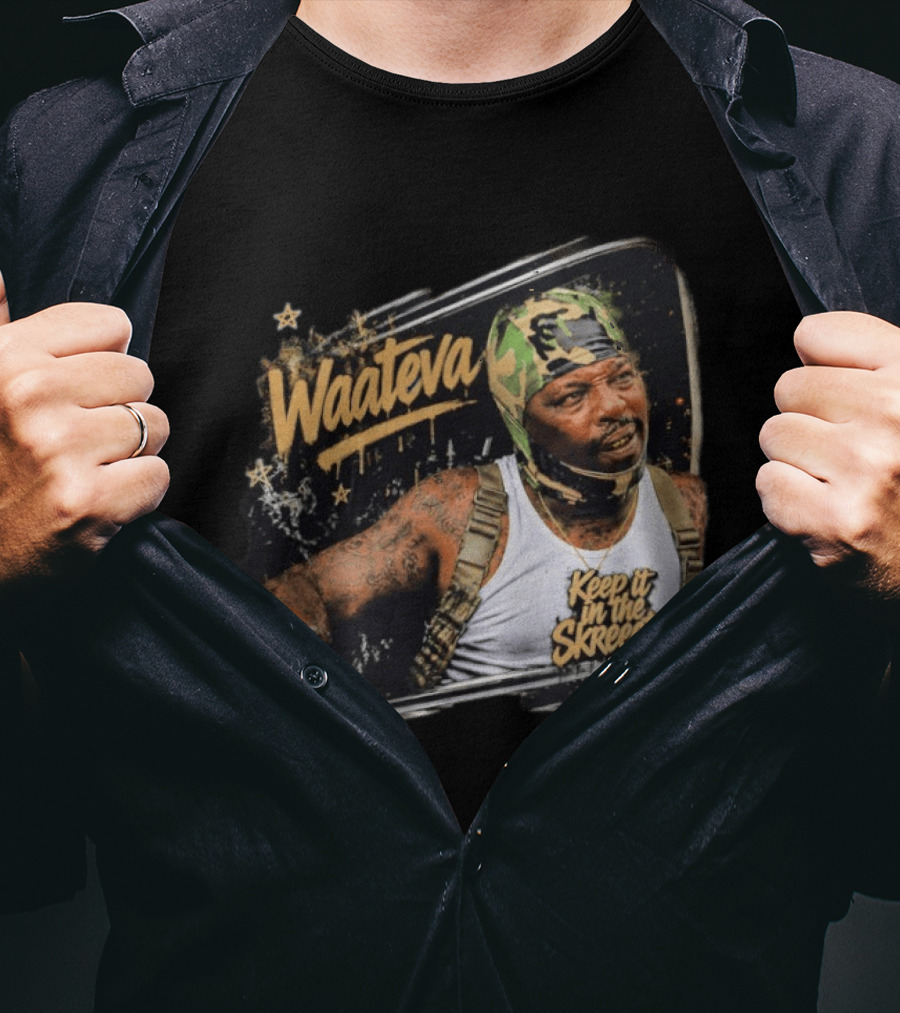 Waateva Keep It In The Skreeets Gang Camouflage Bandana T-Shirt