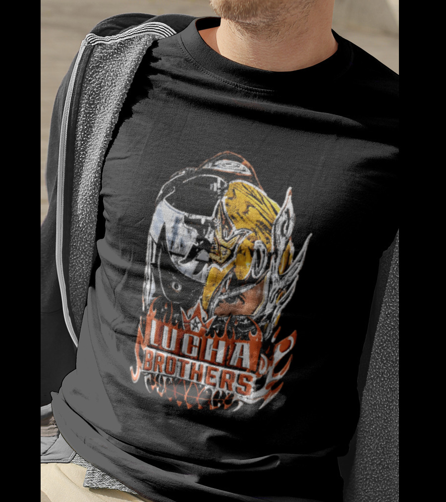 Lucha Brothers WWE Big Head Mask T-Shirt