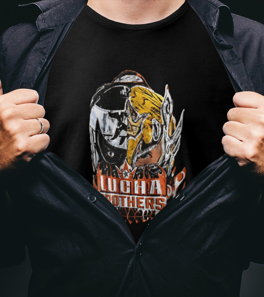 Lucha Brothers WWE Big Head Mask T-Shirt