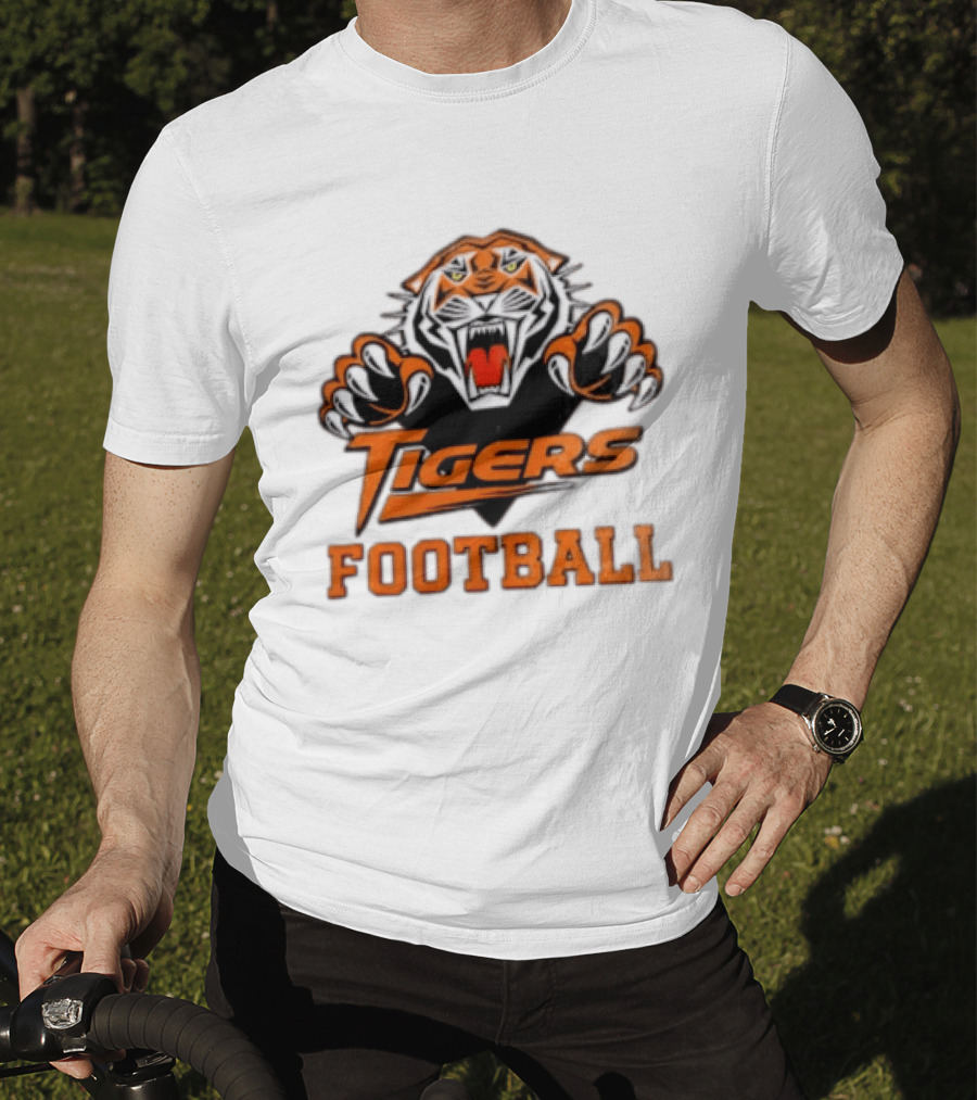 Tigers Football Sports Team Fierce Mascot Claw T-Shirt