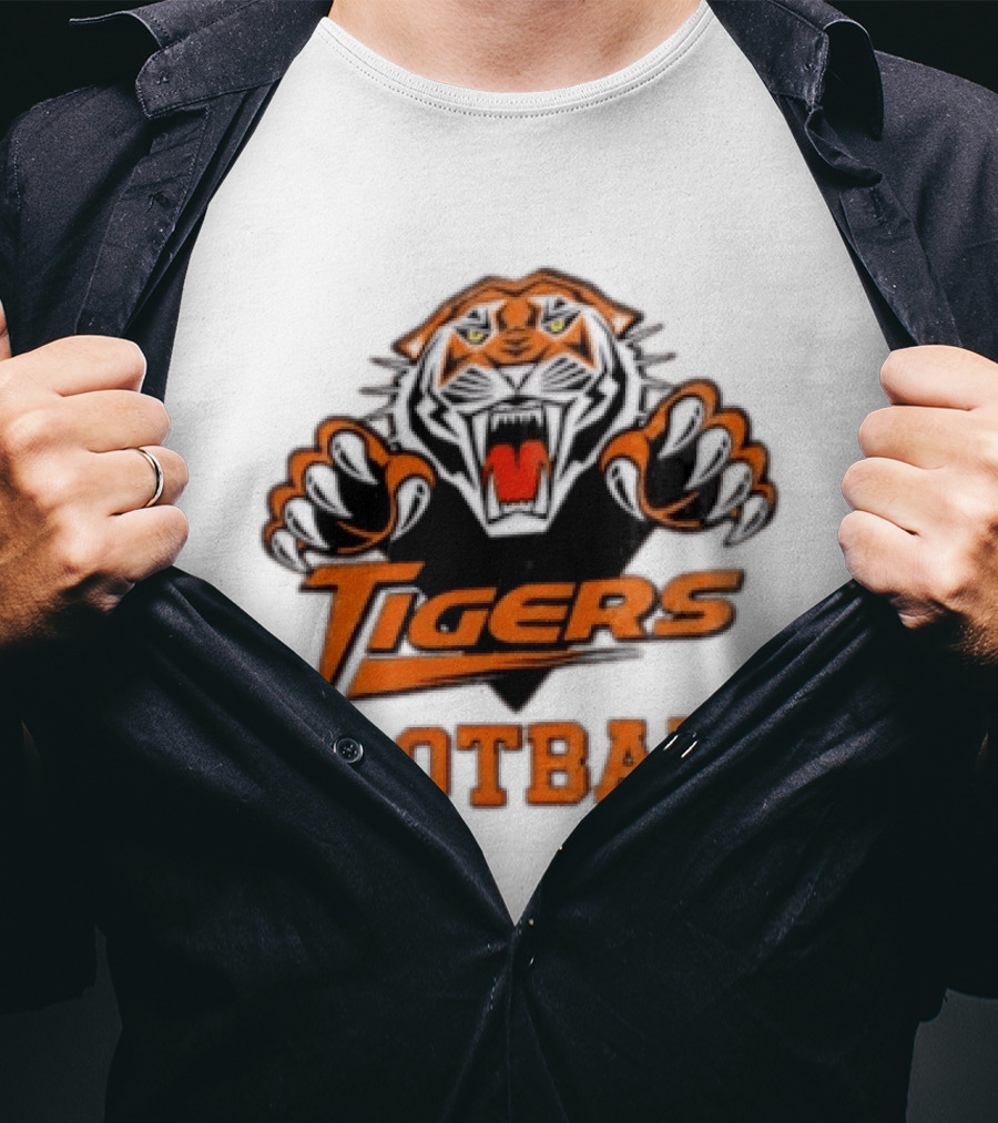 Tigers Football Sports Team Fierce Mascot Claw T-Shirt