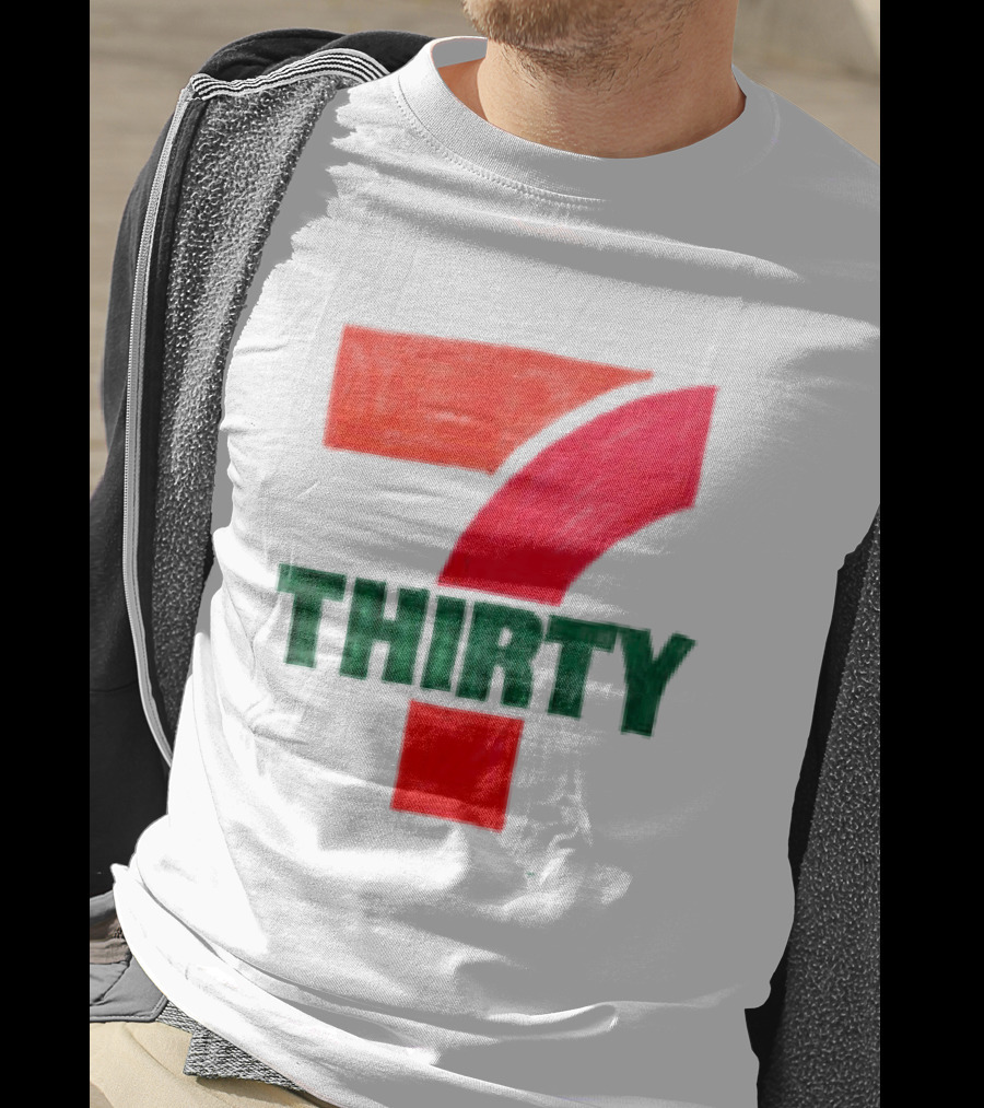 Asspizza Store 7 Thirty Hand Drawn Red Green Number T-Shirt