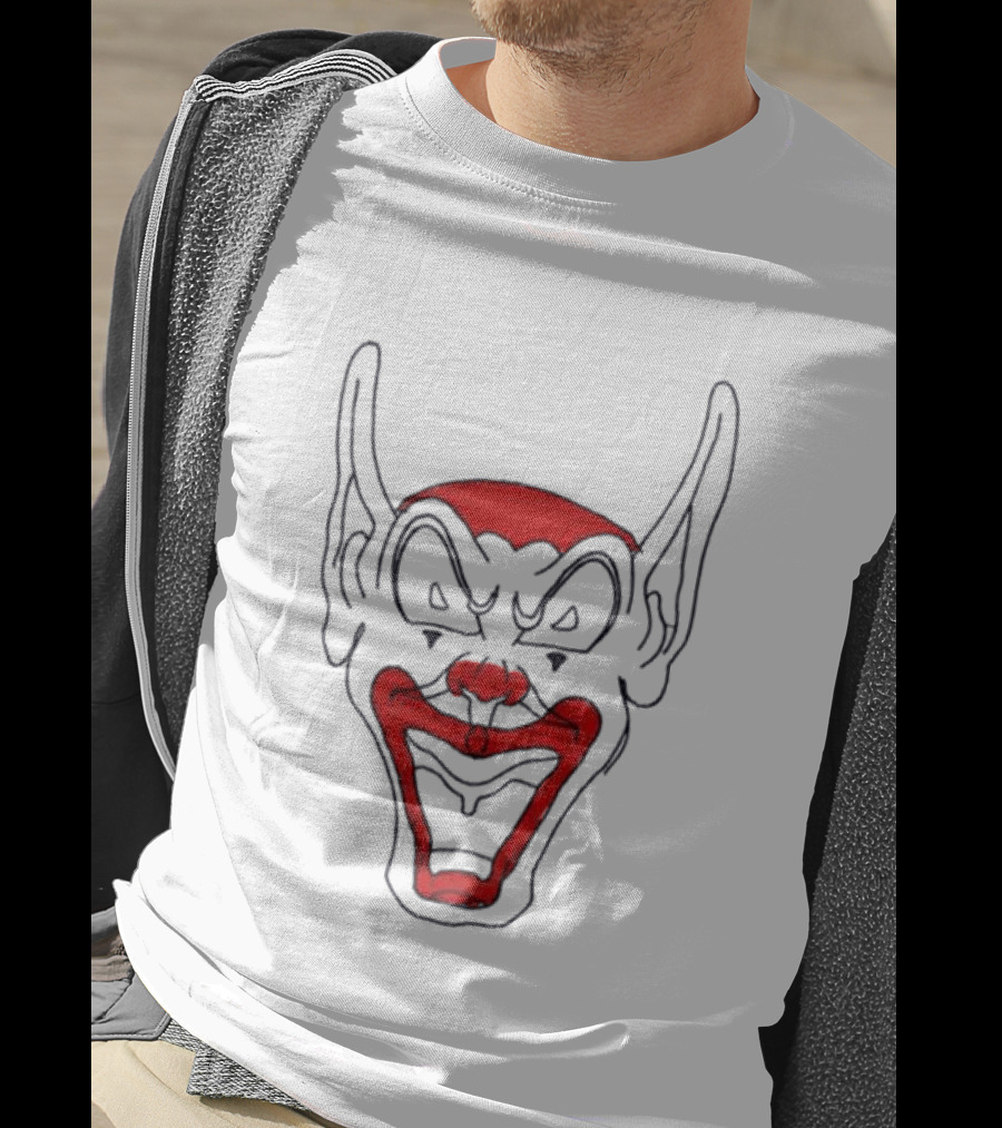 Asspizza Goblin Clown Earred Mask Red Black T-Shirt