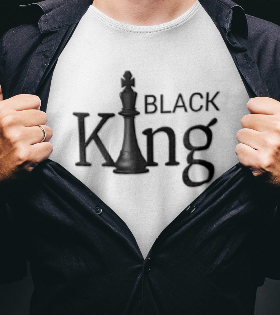 Black King Chess Piece T-Shirt
