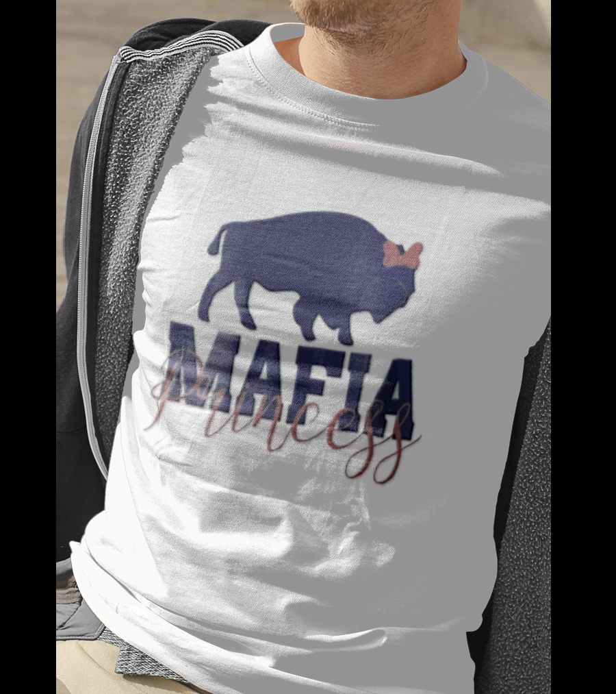 Buffalo Bills Mafia Princess Blue Buffalo Red Bow T-Shirt