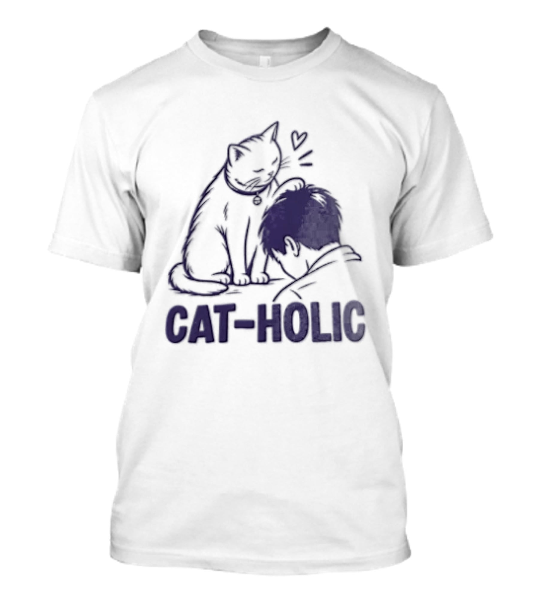Cat Holic Feline Lover And Pet Owner Connection T-Shirt