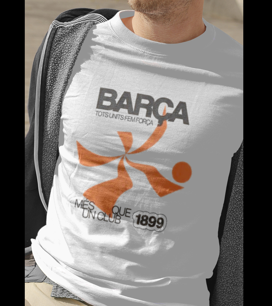 BARÇA Tots Units Fem Força Més Que Un Club 1899 Ecru Pulse Motion T-Shirt