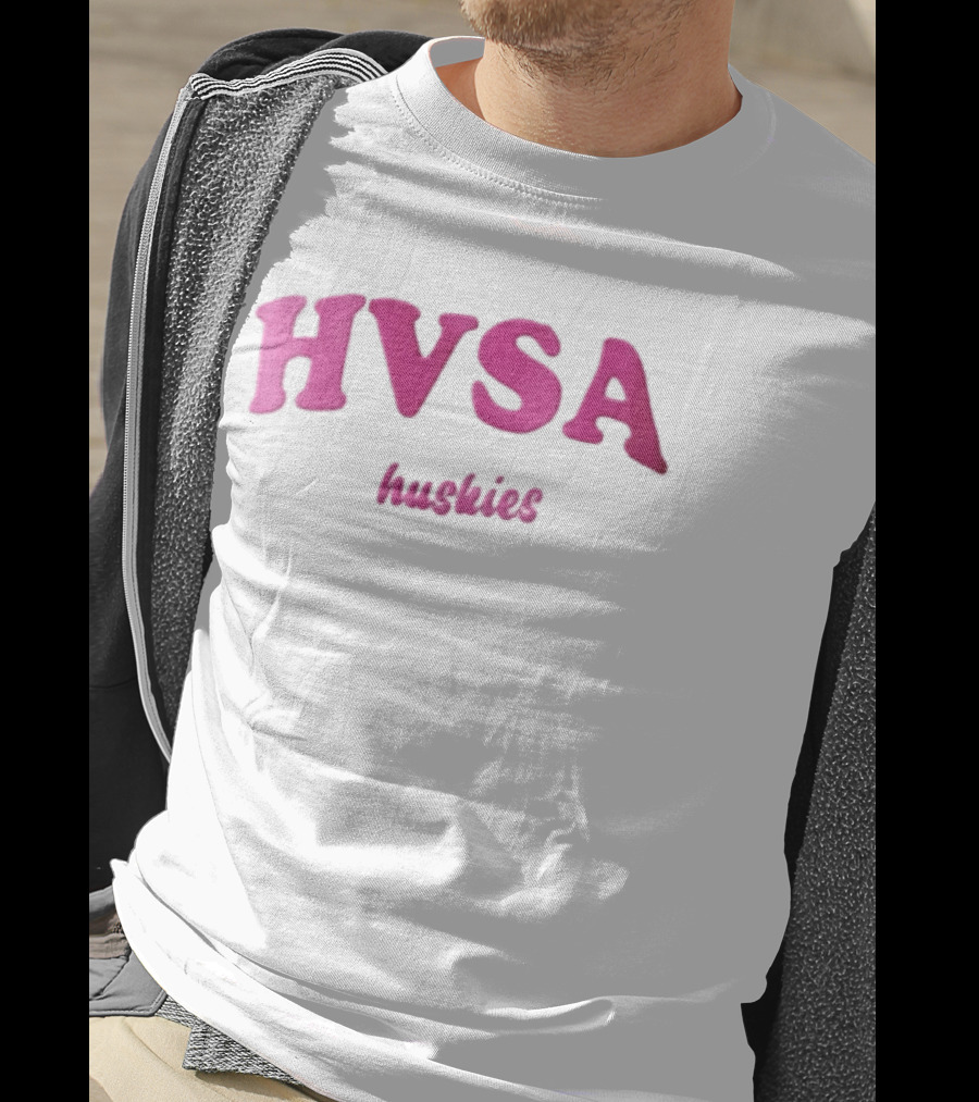 HVSA Huskies Pink White T-Shirt
