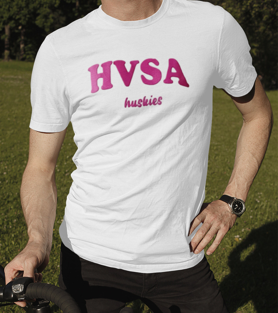 HVSA Huskies Pink White T-Shirt
