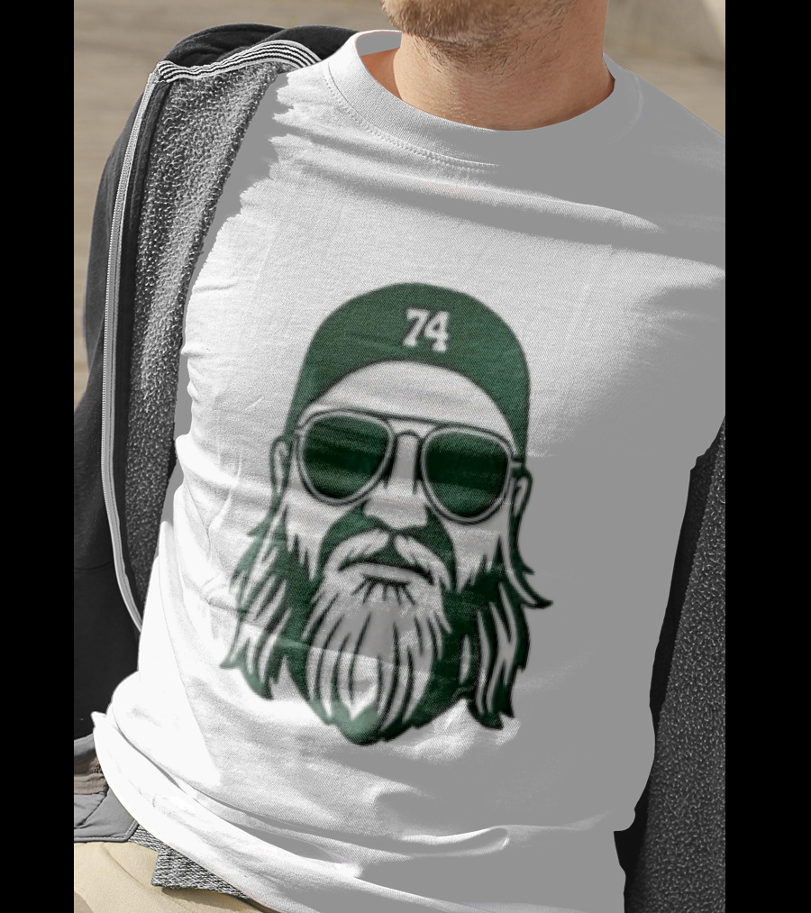Bearded Man Sunglasses Hat 74 T-Shirt