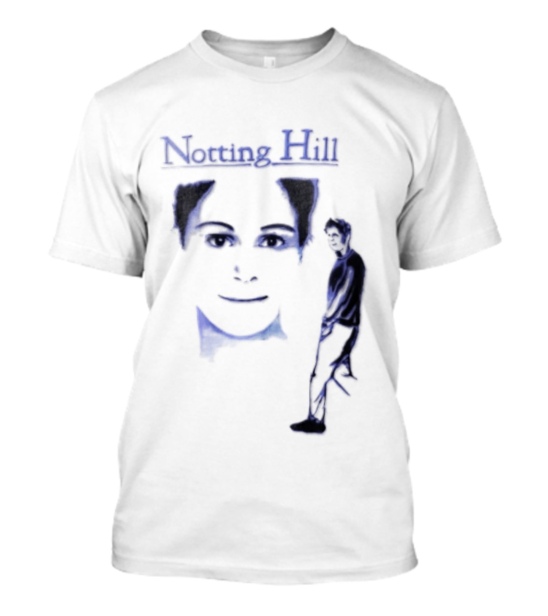 Notting Hill 1999 Blue Man Woman Movie T-Shirt