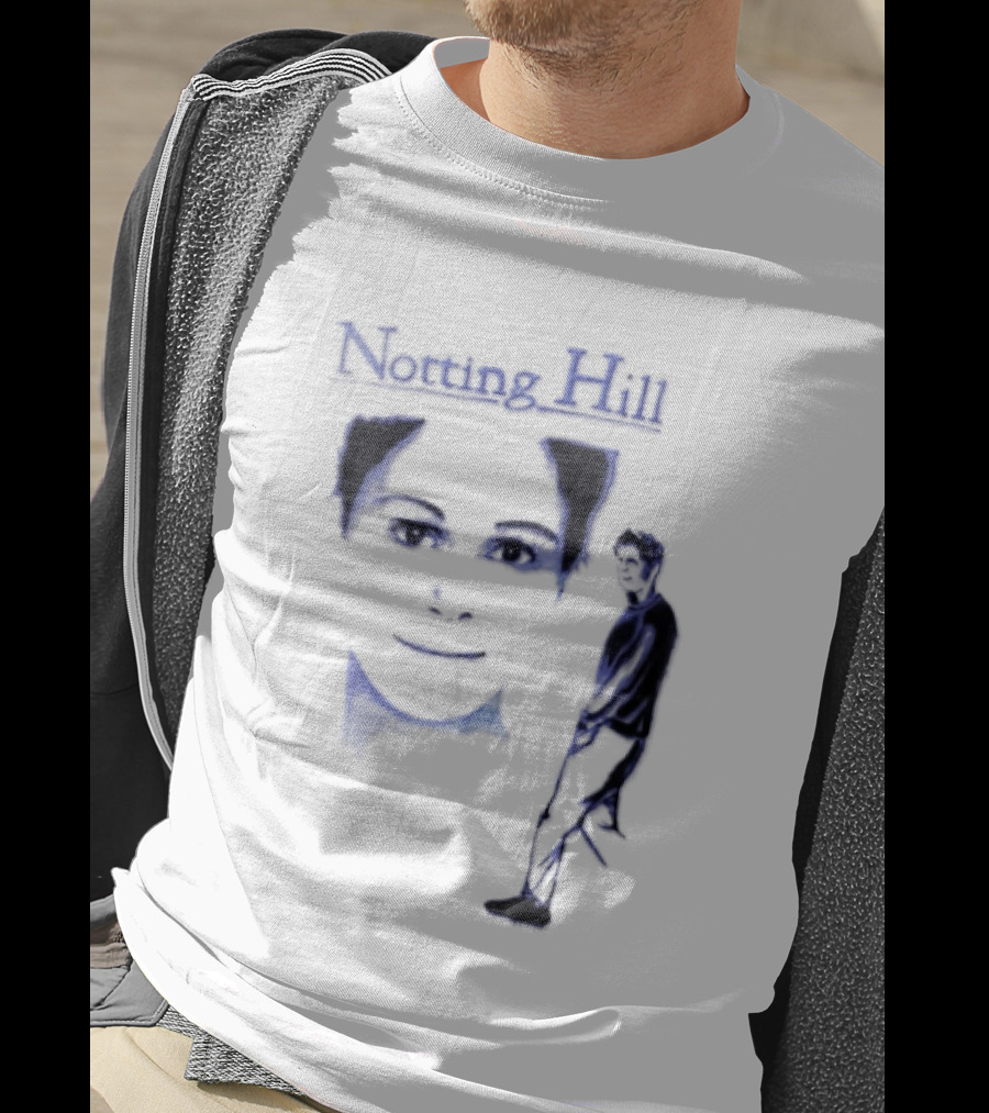 Notting Hill 1999 Blue Man Woman Movie T-Shirt