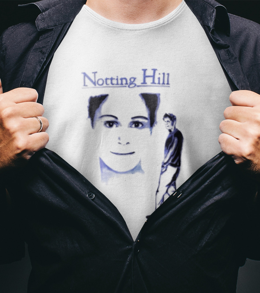 Notting Hill 1999 Blue Man Woman Movie T-Shirt