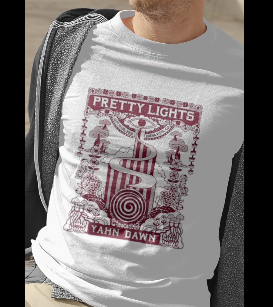 Pretty Lights Music Yahn Dawn Spiral Sun Event T-Shirt
