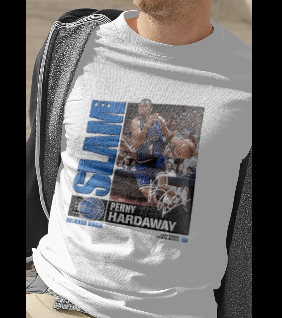 SLAM Top 500 Penny Hardaway Basketball Orlando Magic Jersey T-Shirt