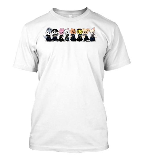 Stray Evil SKZOO Characters Gang Style Outfits T-Shirt