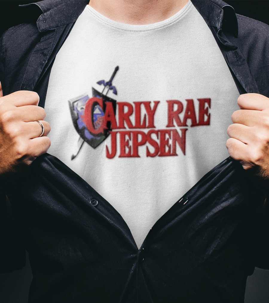 Carly Rae Jepsen The Legend Of Zelda Parody Shield Sword T-Shirt
