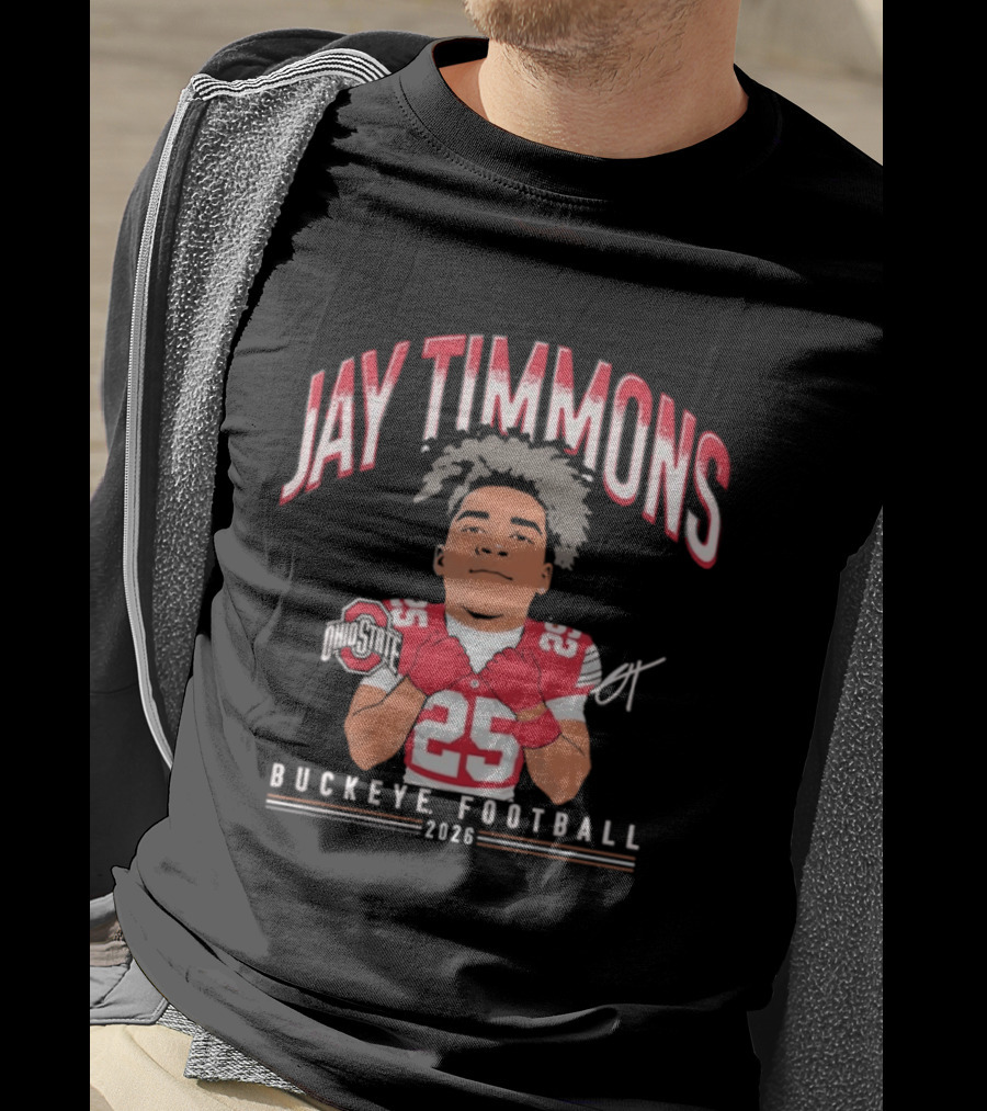 Jay Timmons 2026 Buckeye Football No 25 T-Shirt