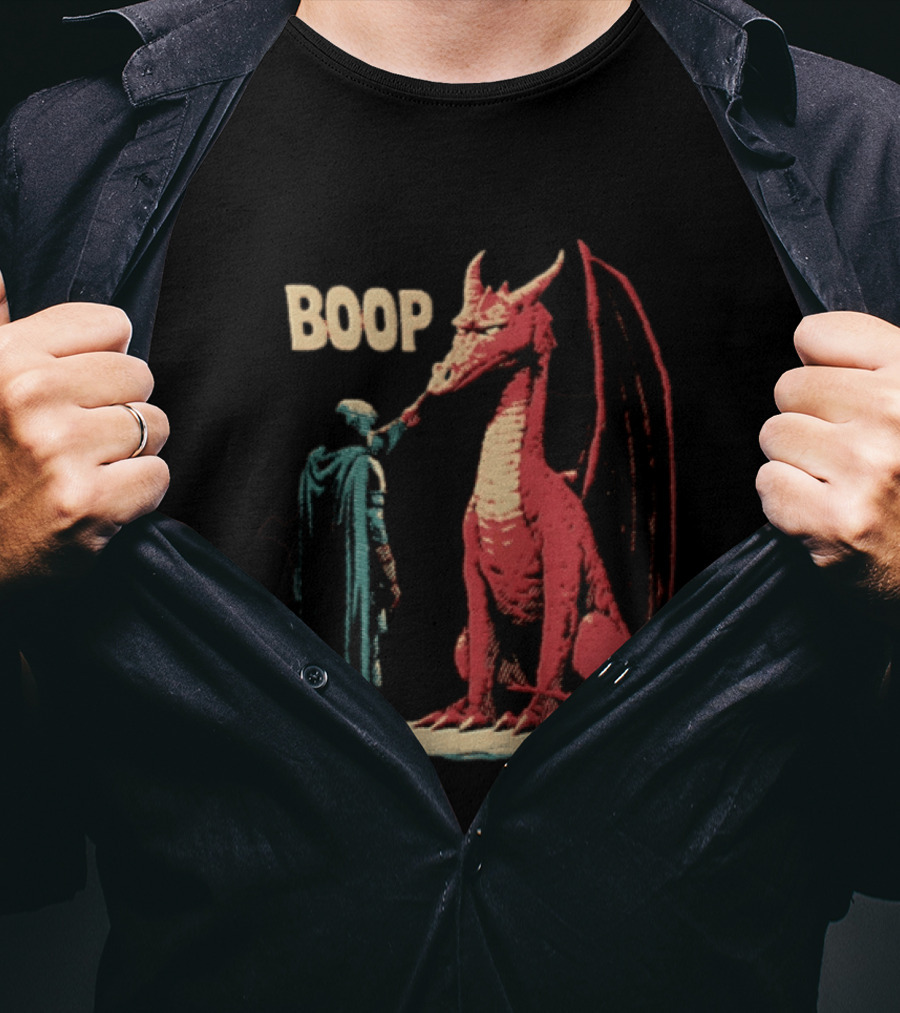 Boop The Dragon Knight Humor Fantasy Adventure T-Shirt