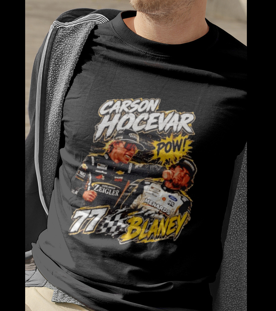 Carson Hocevar Pow Ryan Blaney 77 Menards Racing T-Shirt