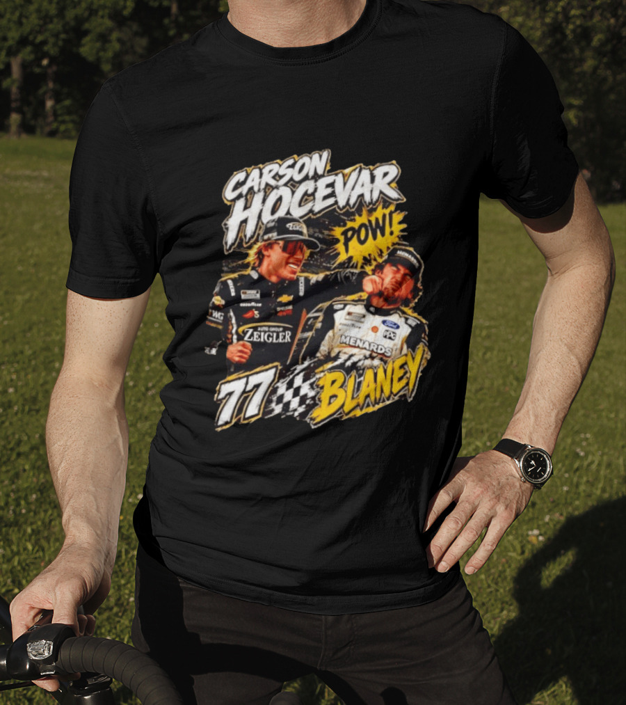 Carson Hocevar Pow Ryan Blaney 77 Menards Racing T-Shirt