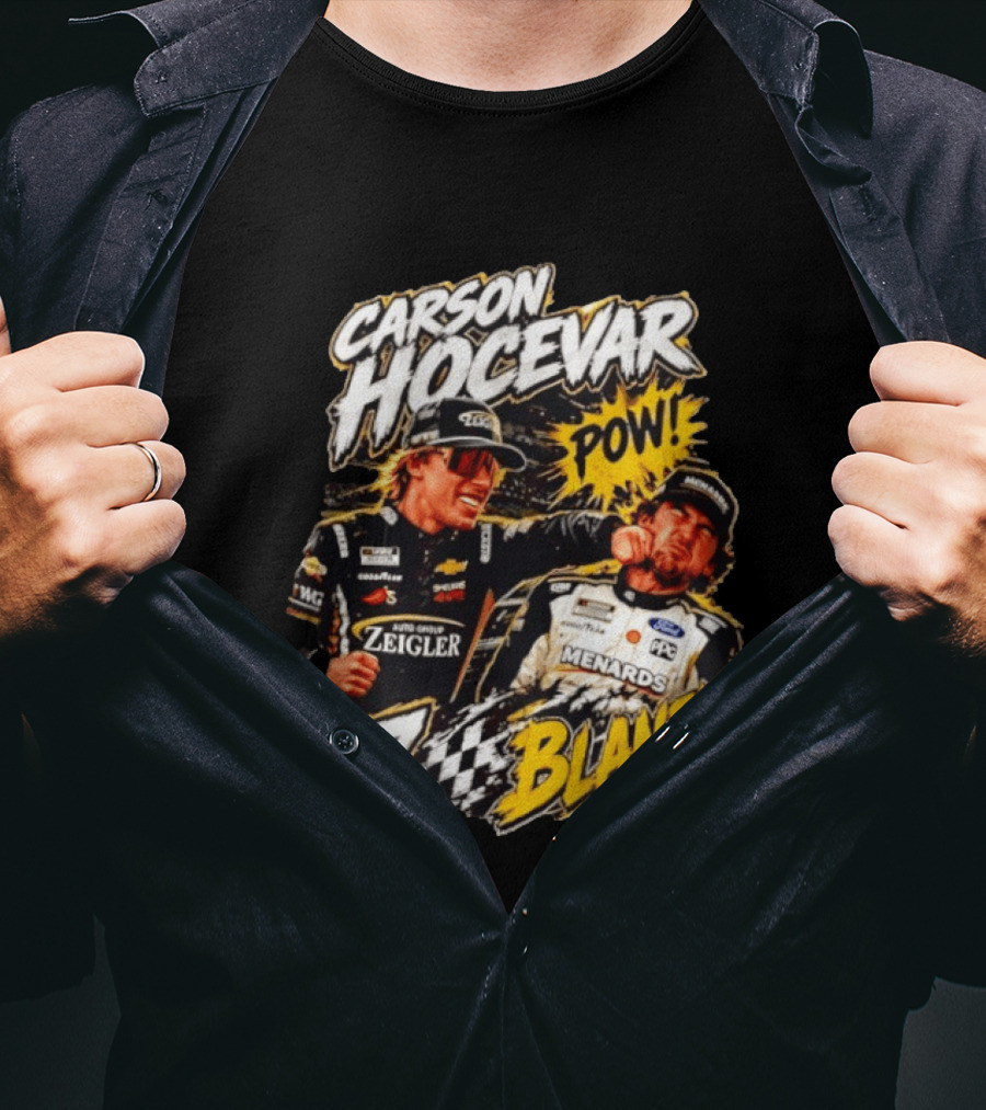 Carson Hocevar Pow Ryan Blaney 77 Menards Racing T-Shirt
