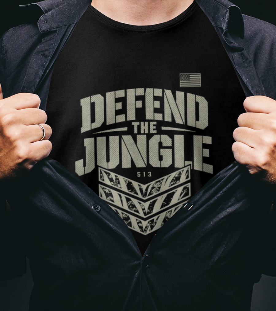 Cincinnati Bengals Defend The Jungle 513 Roar T-Shirt