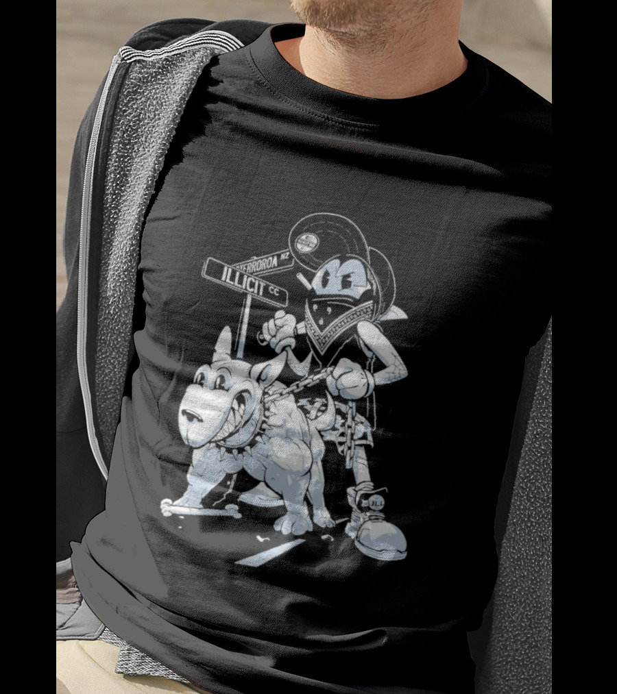 Redrat Illicit Menace Retro Cartoon Adventure T-Shirt