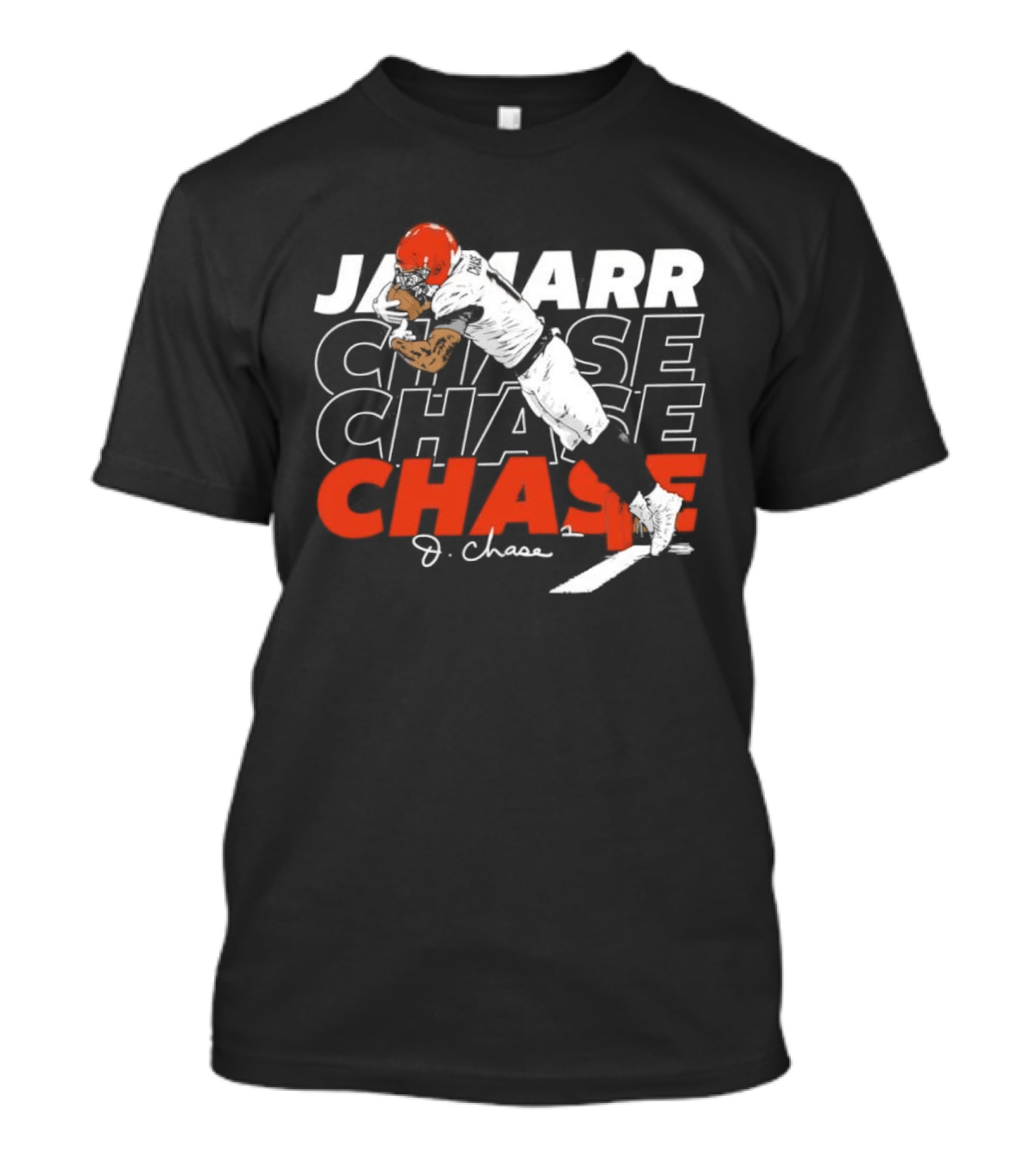 Ja'Marr Chase Cincinnati Bengals Toe Tap Catch Football J. Chase T-Shirt