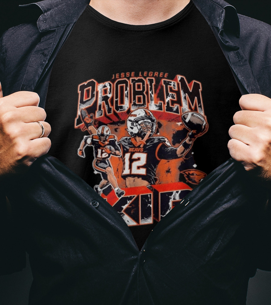 Jesse Legree Problem Kid No 12 Beavs Football Oregon State Beavers T-Shirt