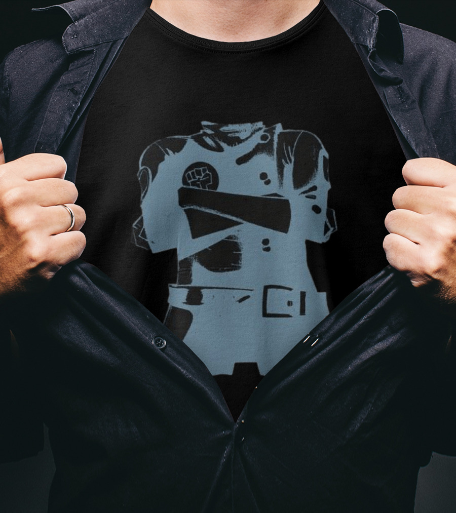 Gorillaz Store Stylo Hood Black Fist T-Shirt