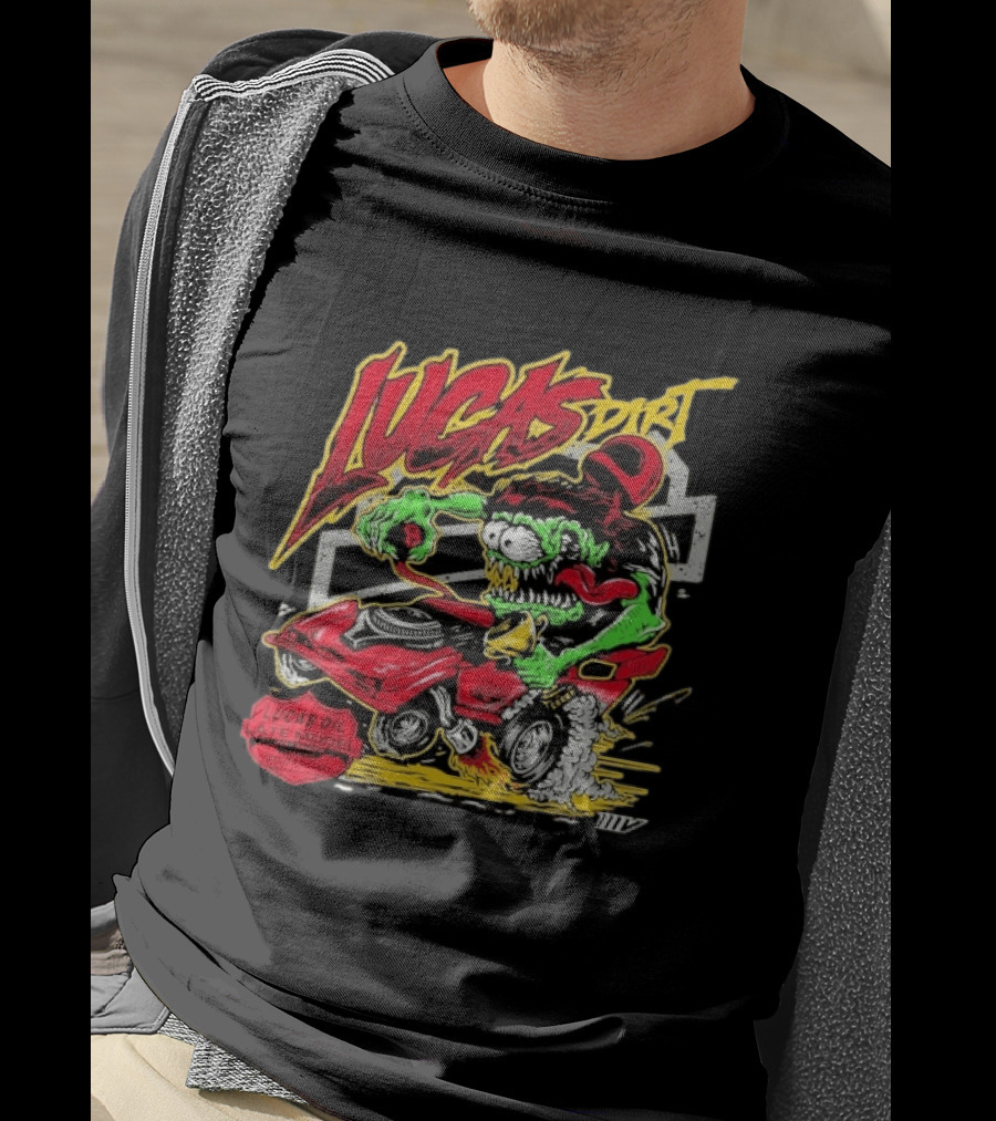 Lucas Dirt Floracing Mad Mark Lucas Oil Late Model T-Shirt