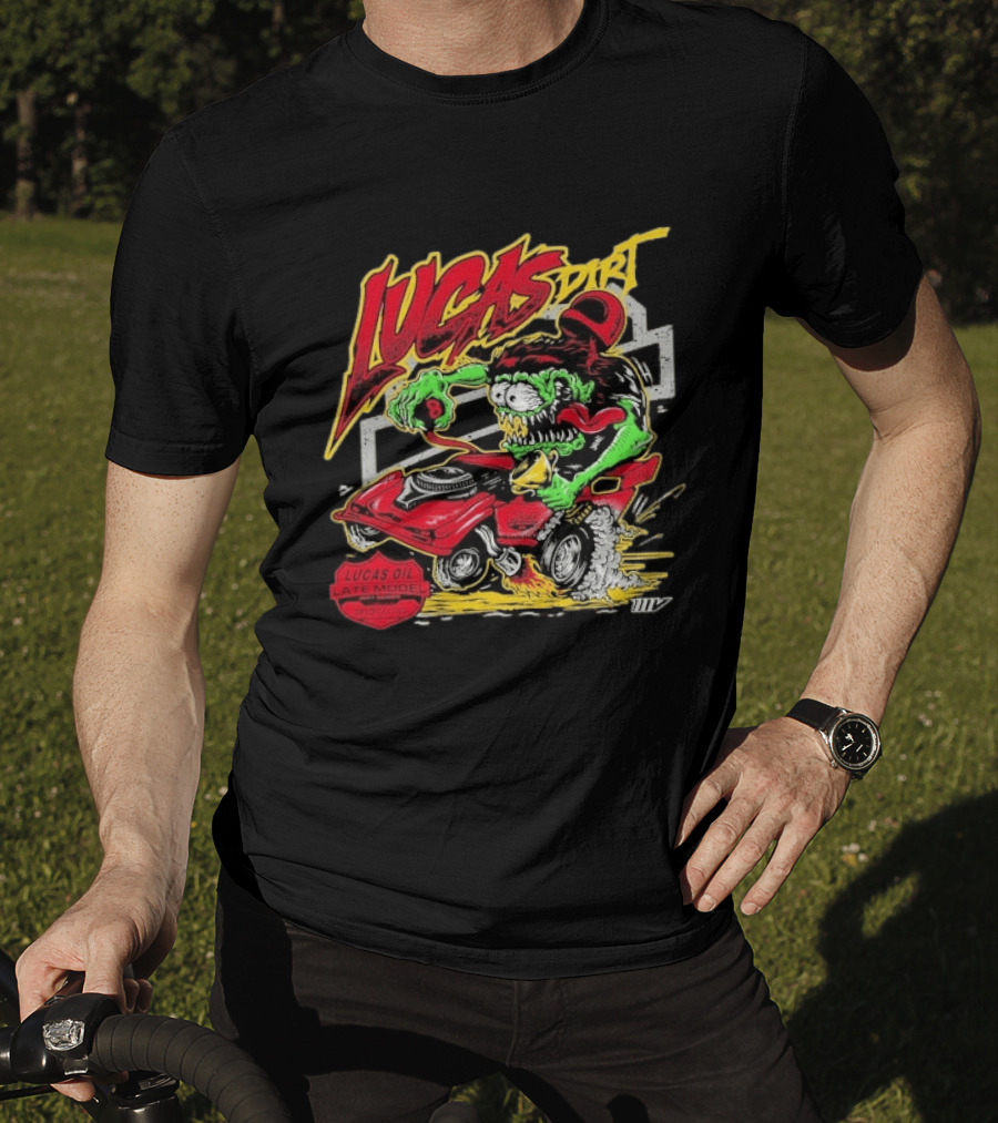 Lucas Dirt Floracing Mad Mark Lucas Oil Late Model T-Shirt