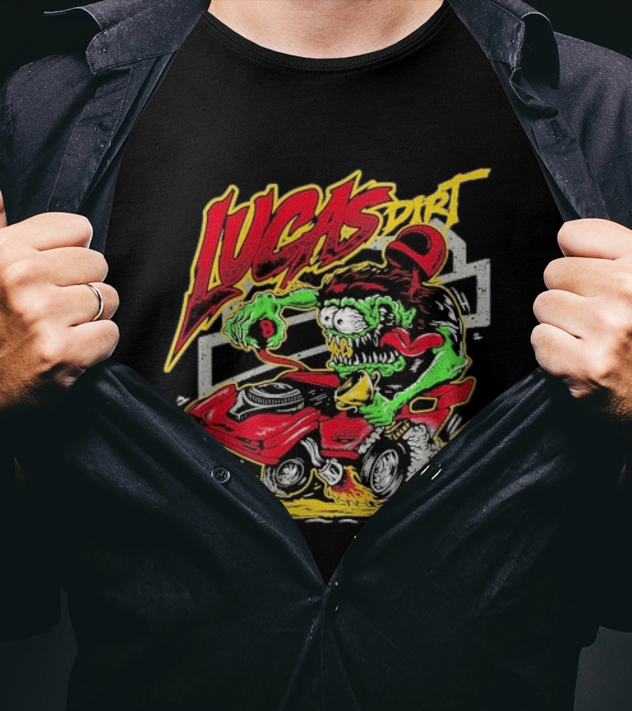 Lucas Dirt Floracing Mad Mark Lucas Oil Late Model T-Shirt