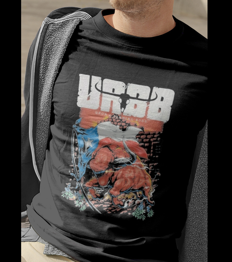 Upon A Burning Body URBB Bull Flag Texas T-Shirt