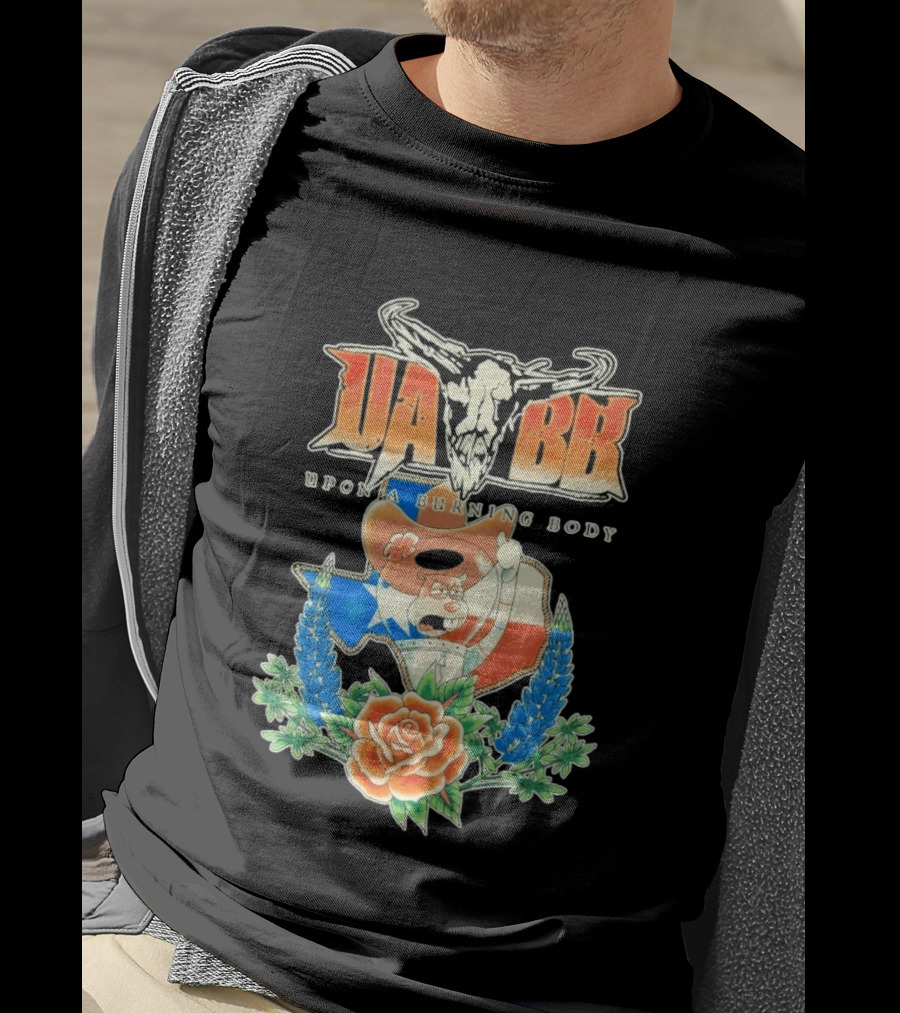 Upon A Burning Body UABB Sandy Texas Flag Animation T-Shirt