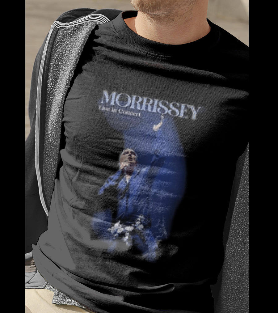 Morrissey Live In Concert World Tour 2026 Performance Image T-Shirt