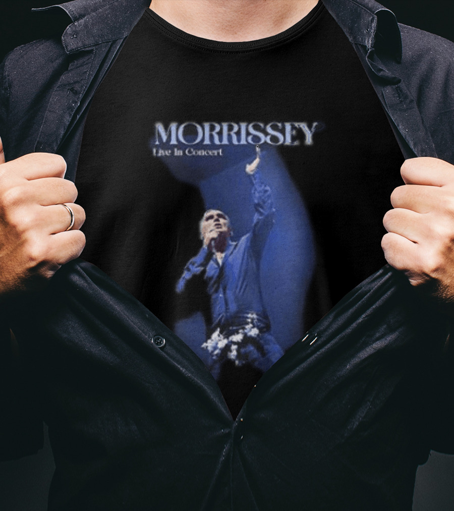 Morrissey Live In Concert World Tour 2026 Performance Image T-Shirt