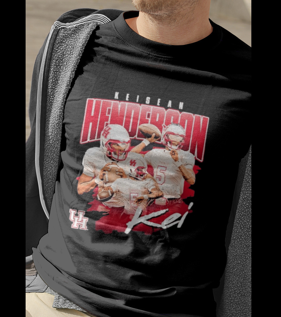 Keisean Henderson Houston Cougars Football No 5 Kei UH T-Shirt
