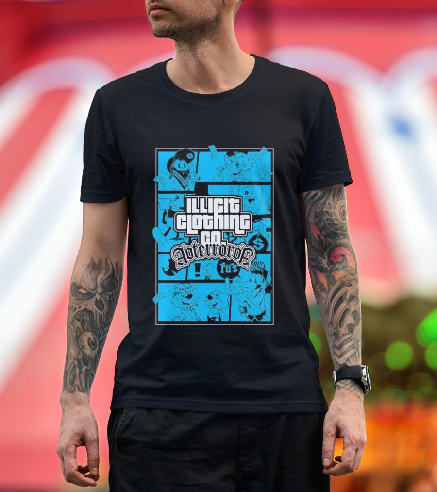 Illicit Clothing Co Afterror FU$ T-Shirt