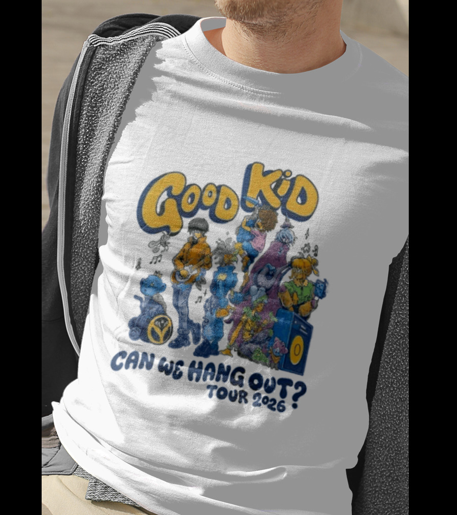 Good Kid Can We Hang Out Tour 2026 Colorful Characters T-Shirt